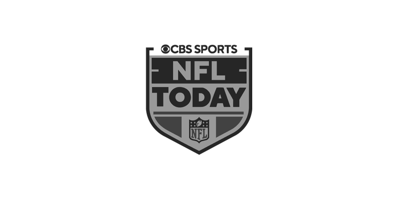 CBS Sports NFL Today logo with shield and NFL emblem on a black background.