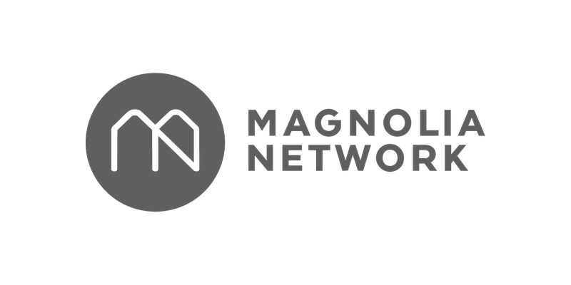 Magnolia Network logo with a stylized 'M' inside a circle and the words 'Magnolia Network' beside it.