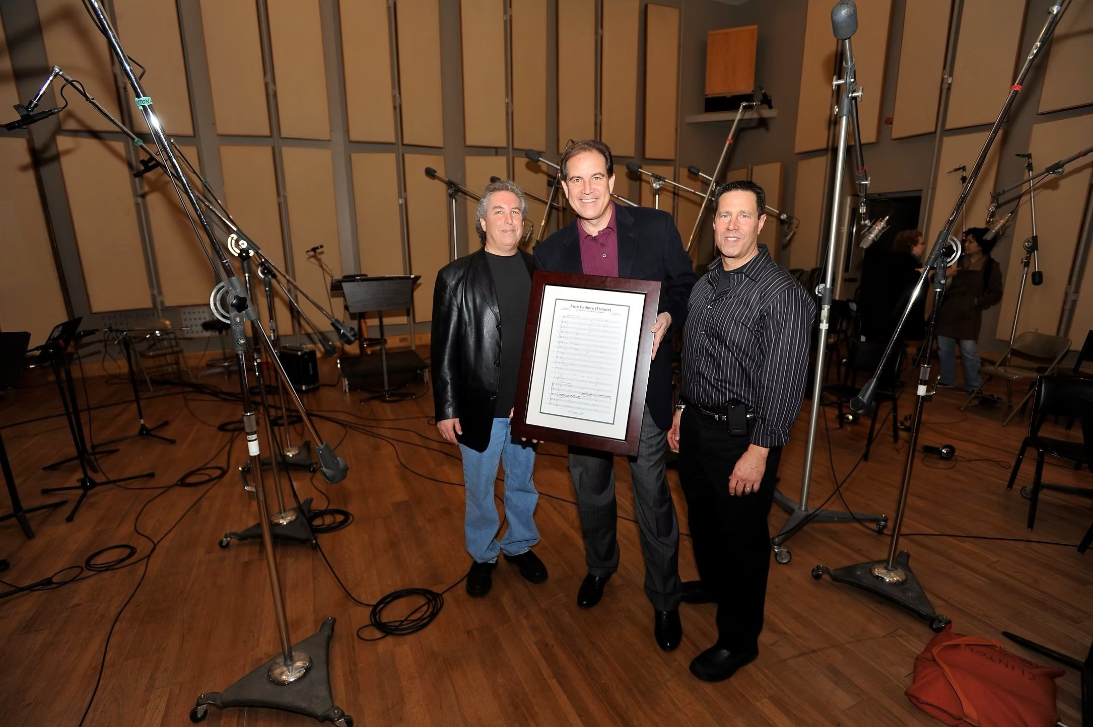 Radical Rob, Jim Nantz & David Dachinger @ Fore Fathers Session, Clinton Recording Studios NYC.