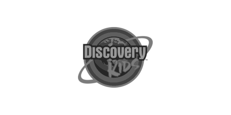 Discovery Kids logo featuring a globe and the words 'Discovery Kids' in a circular emblem.