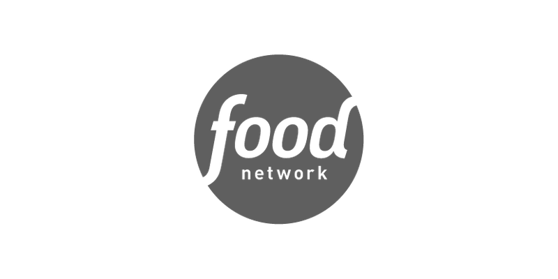 Logo of Food Network with the word 'food' inside a circle and 'network' underneath.