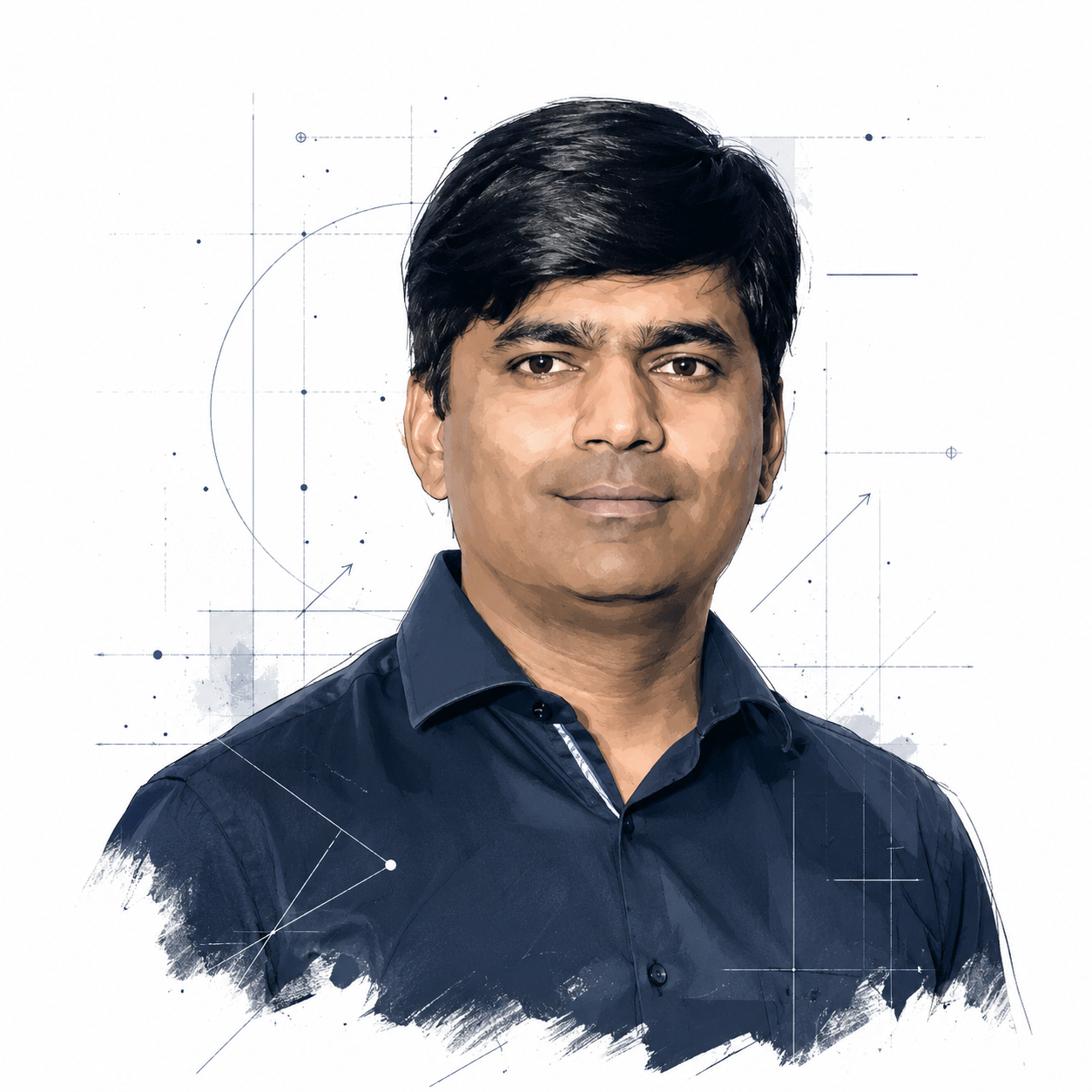Illustration of Sapnesh Agrawal, Founder of Hetch