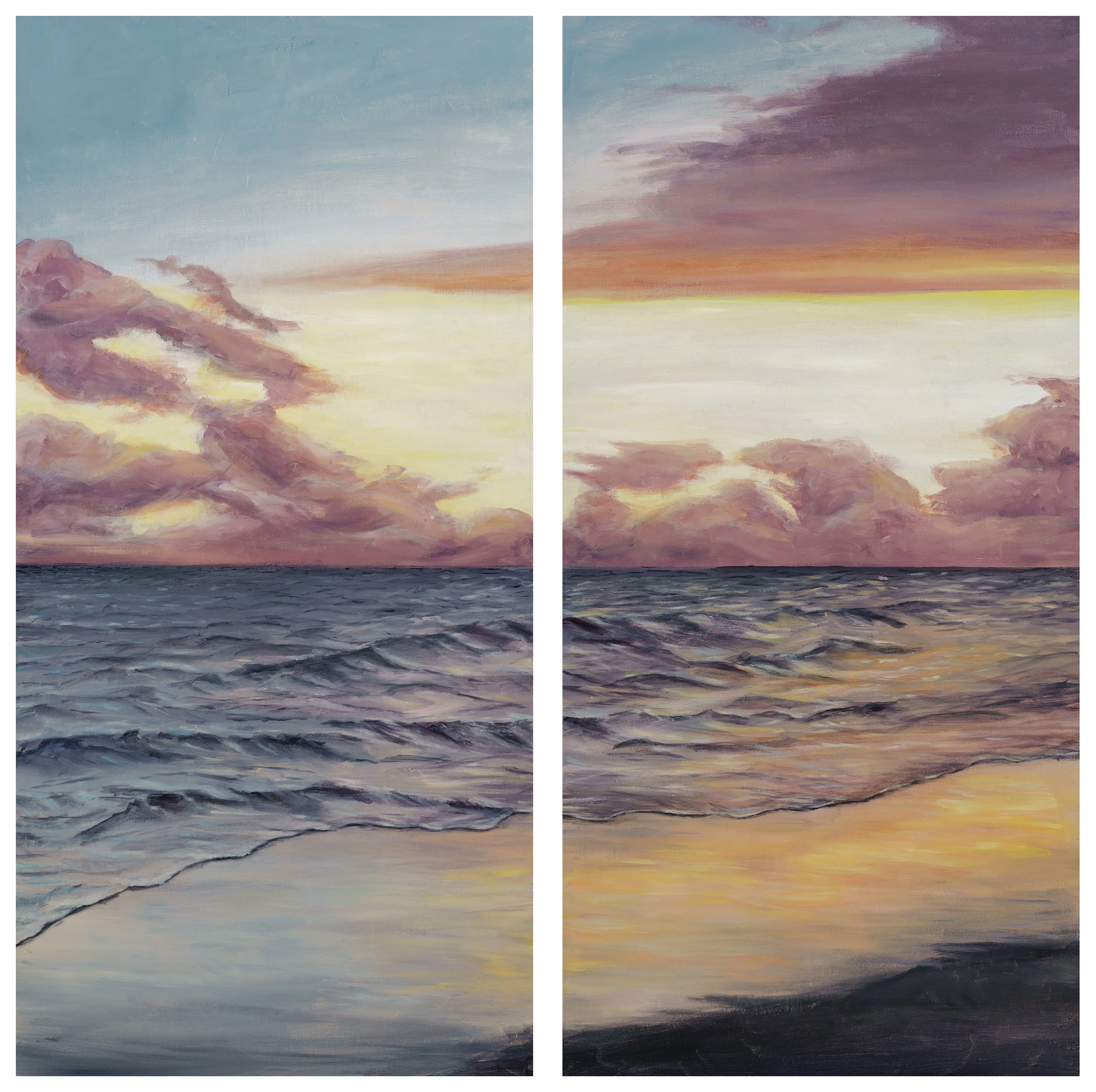 Somewhere Down in Texas
24" x 48" - 24" x 48"
Diptych Oil on Canvas