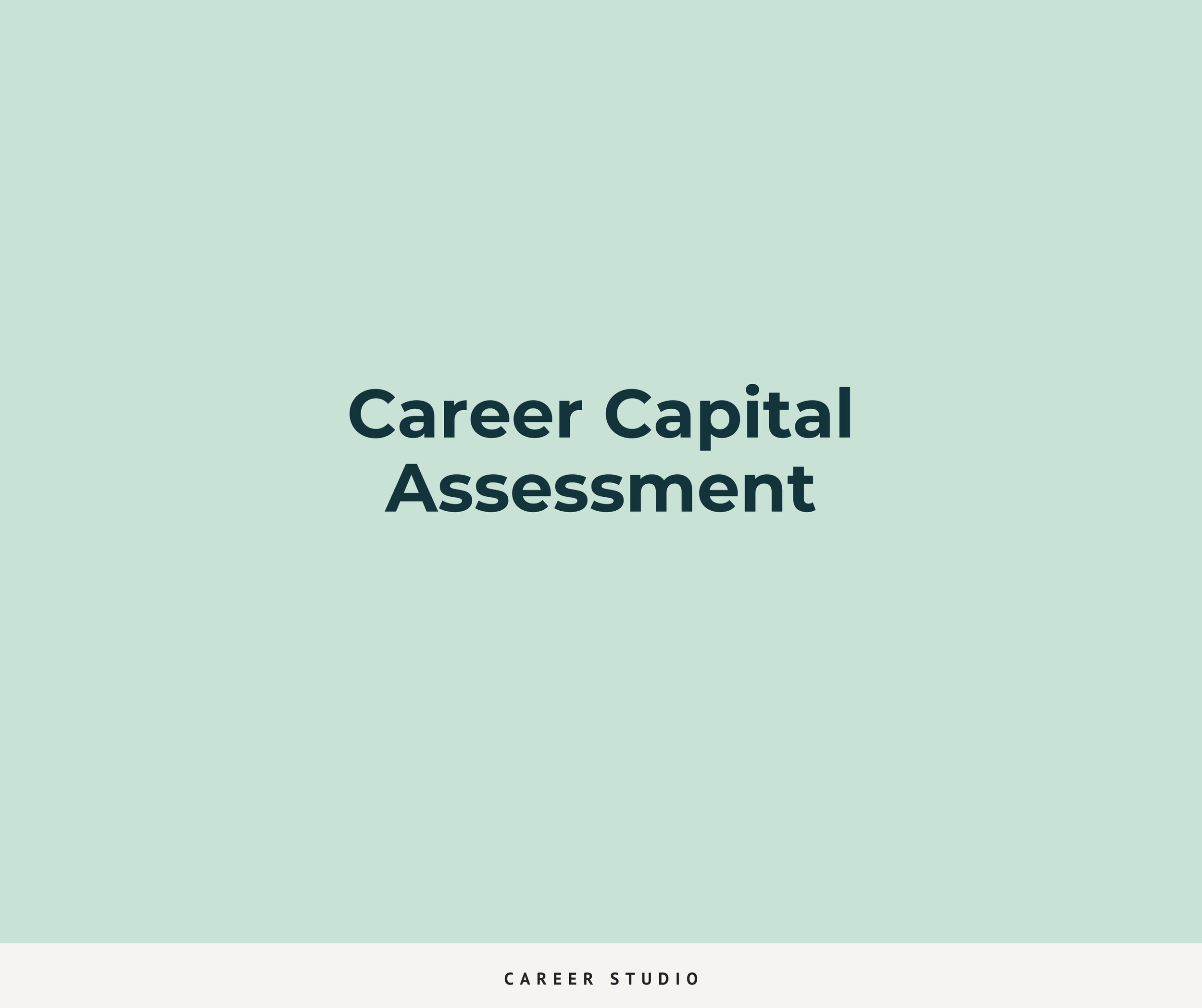 Career Capital Assessment