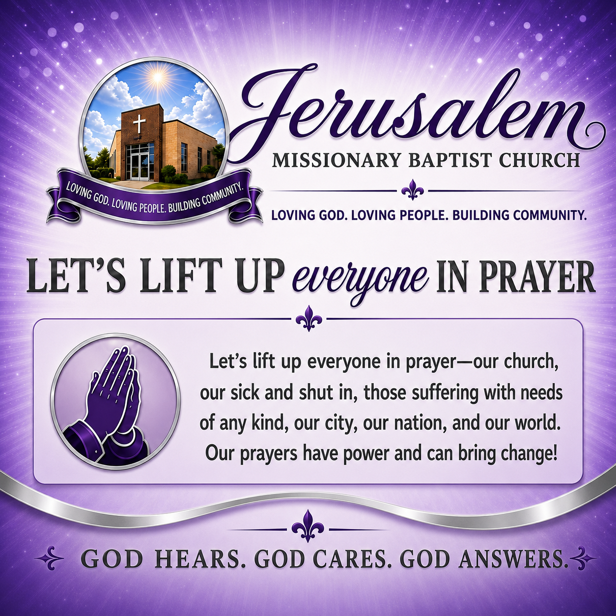 Our Prayer Ministries