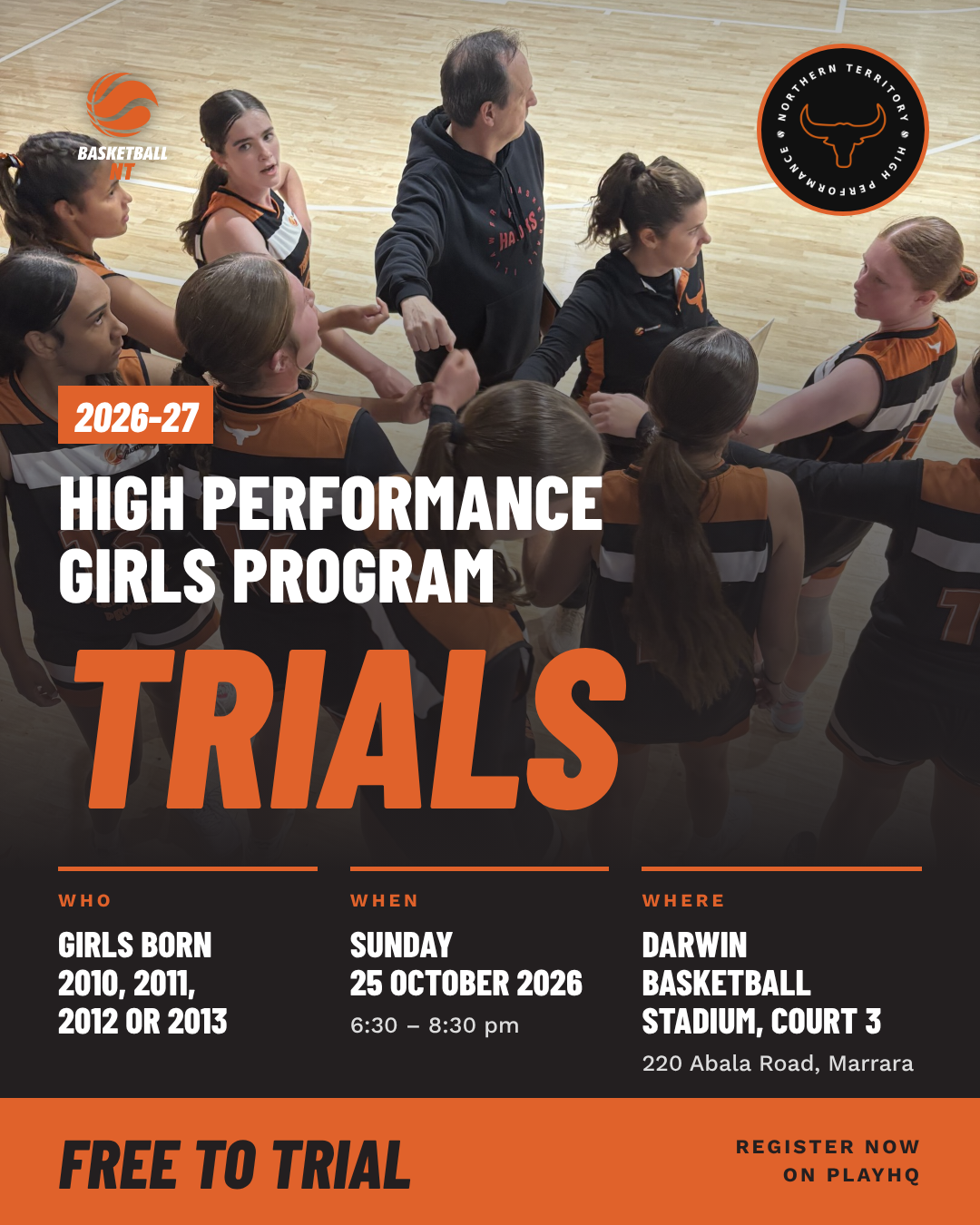 BNT High Performance Girls Trials