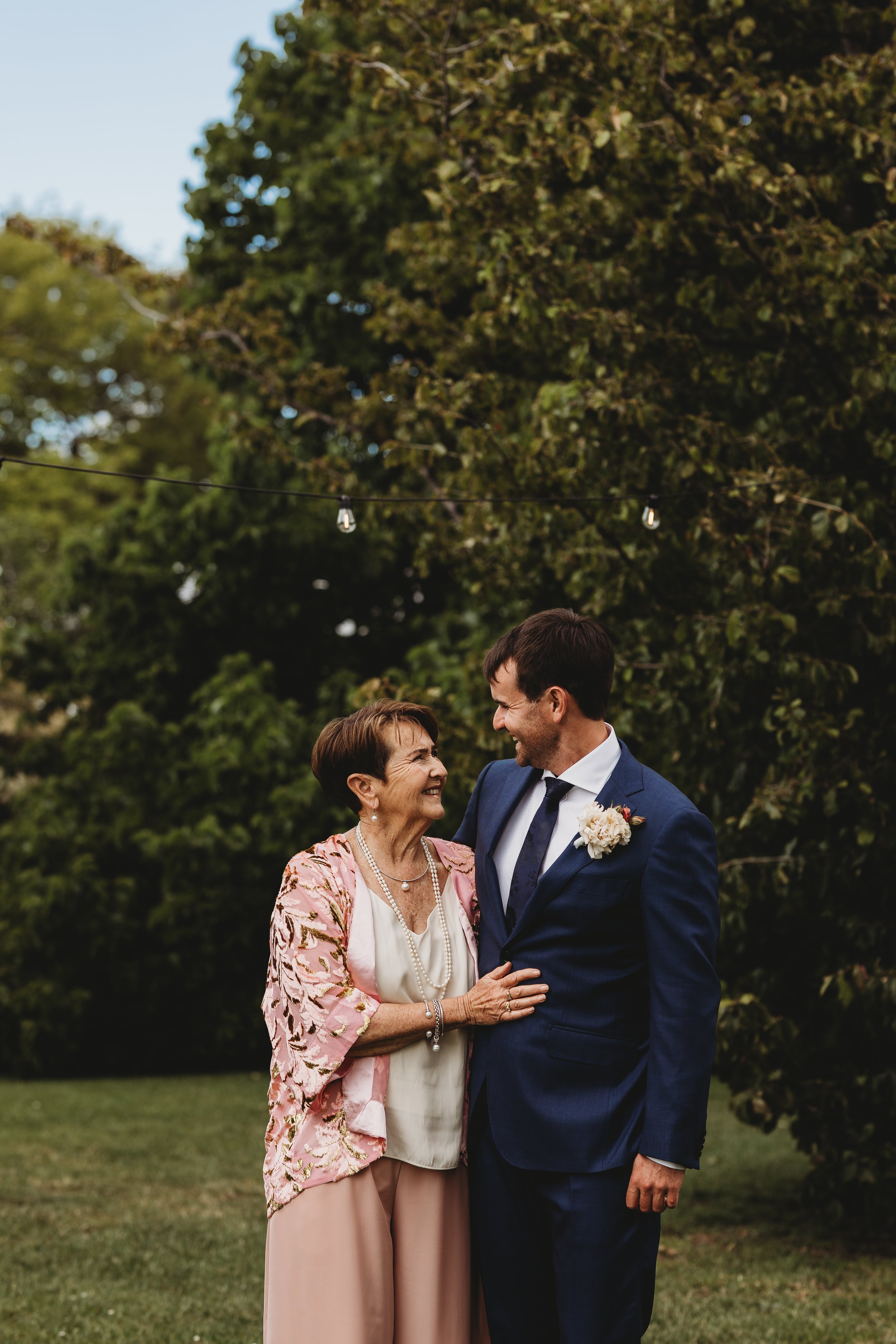 mother of the groom on wedding day 