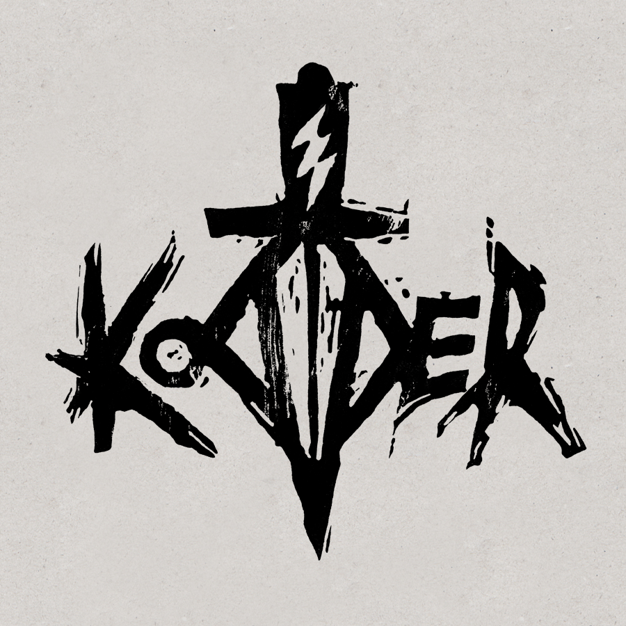 
KODDER, 2024 /// Original logodesign for Rügen(GER) - based punkrock trio "Kodder".
(Linocut)
