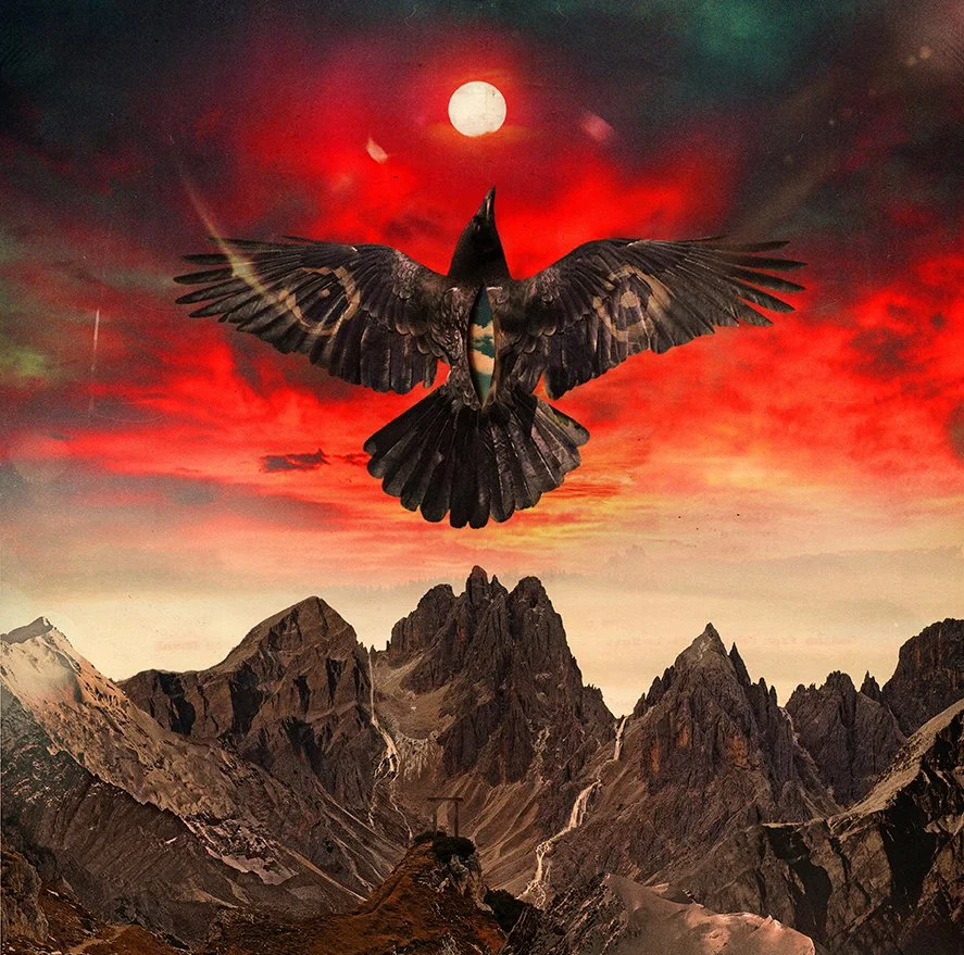 
NO MUTE (ALBUM ART), 2021 /// Album artwork for NO MUTE´s 2021 release "Feather For A Stone", released via Sixteentimes Music. The album artwork will be released in three different color-editions announced by Sixteentimes. (Digital / analogue collag