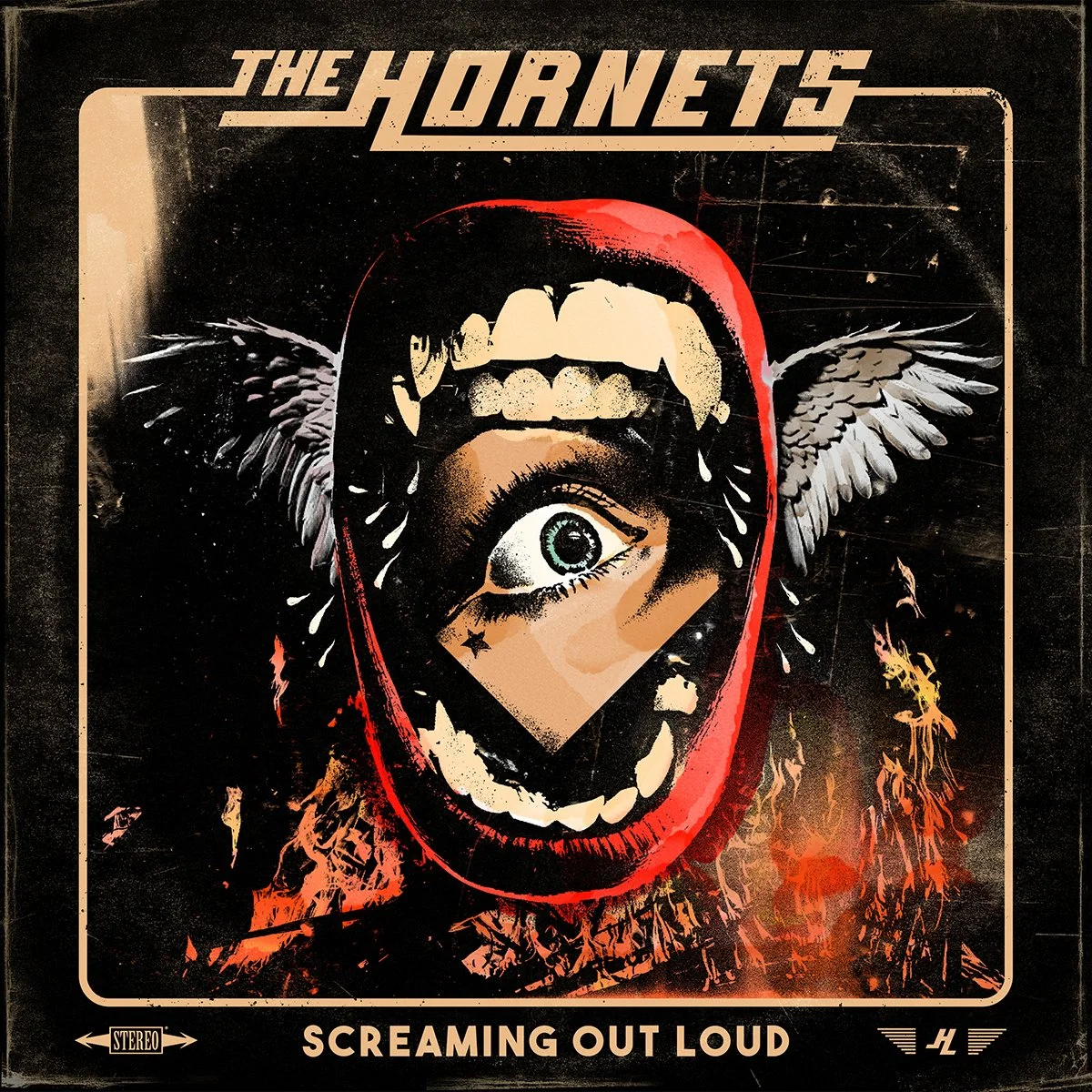 THE HORNETS (ALBUM ART), 2026 /// Cover art for "The Hornet"´s release " Screaming Out Loud". (Digital collage)