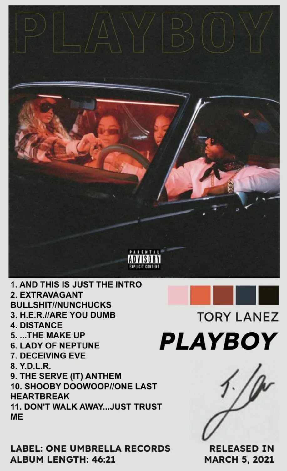 PLAYBOY - TORY LANEZ