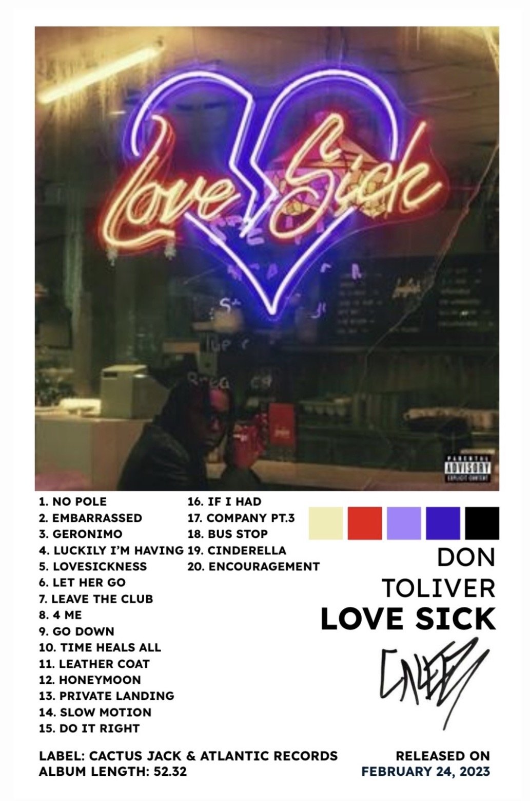 LOVE SICK - DON TOLIVER