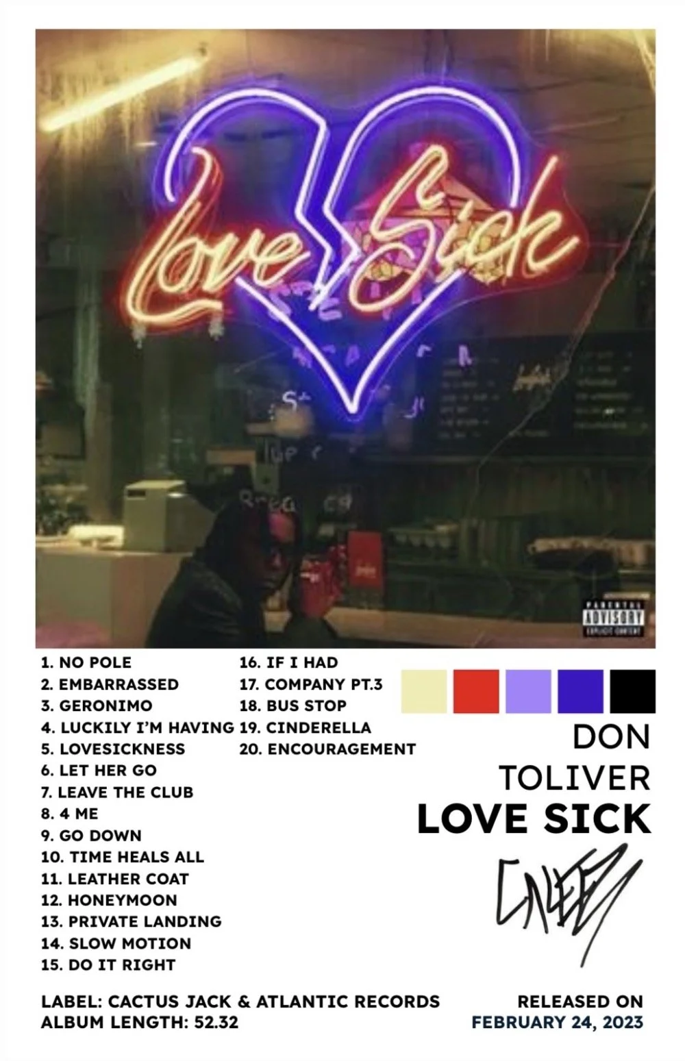 LOVE SICK - DON TOLIVER