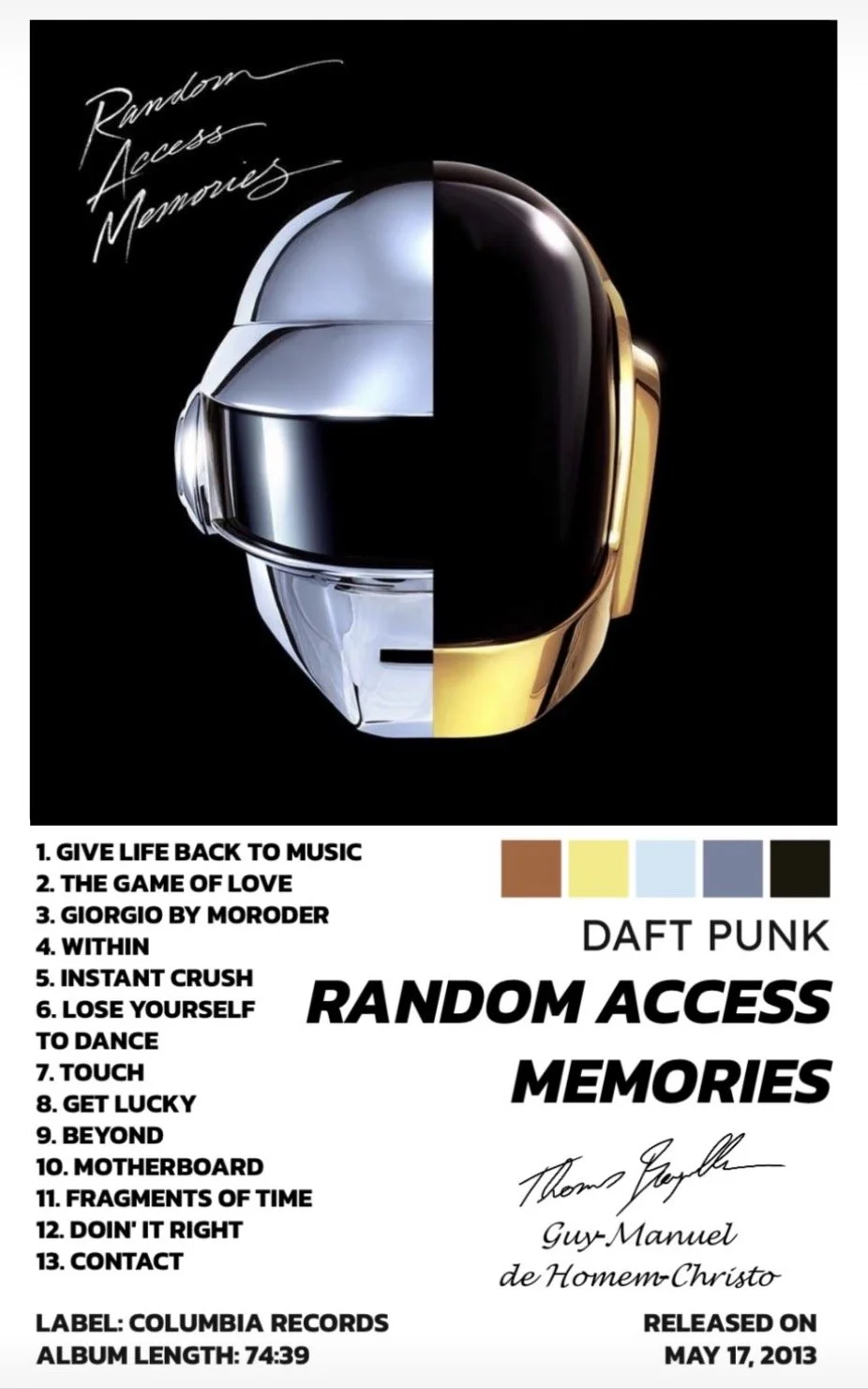 RANDOM ACCESS MEMORIES - DAFT PUNK
