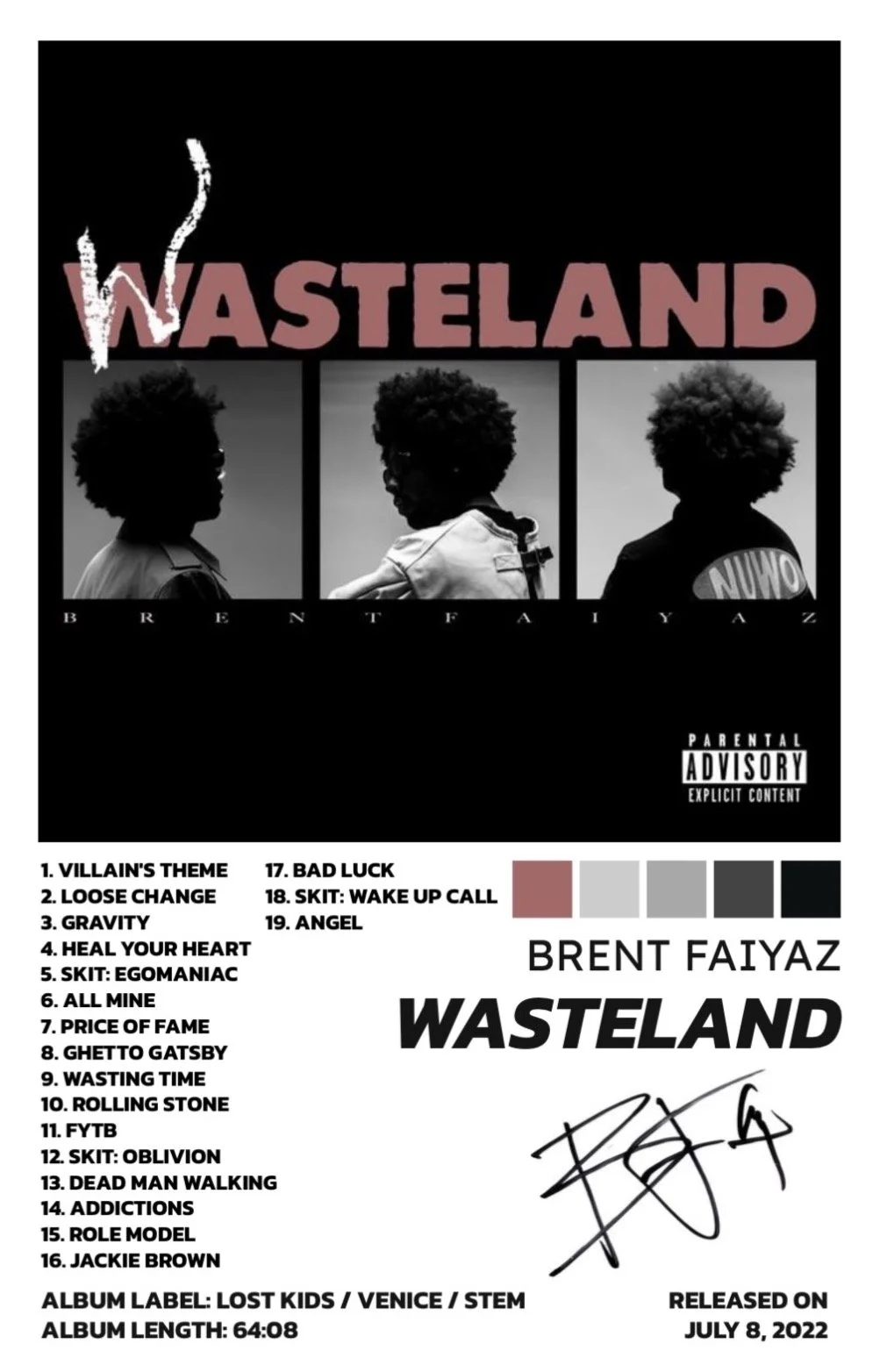 WASTELAND - BRENT FAIYAZ