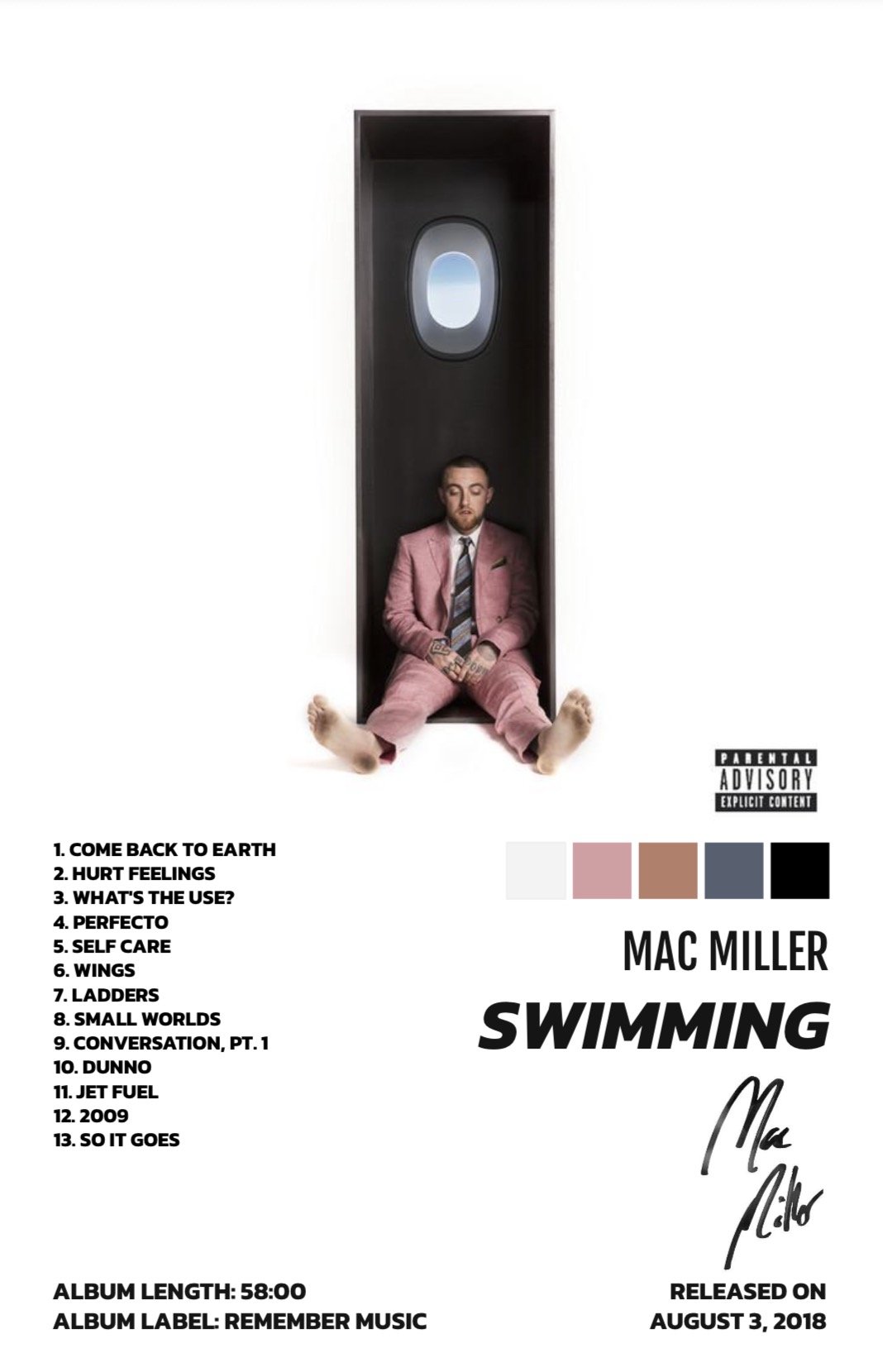 SWIMMING - MAC MILLER