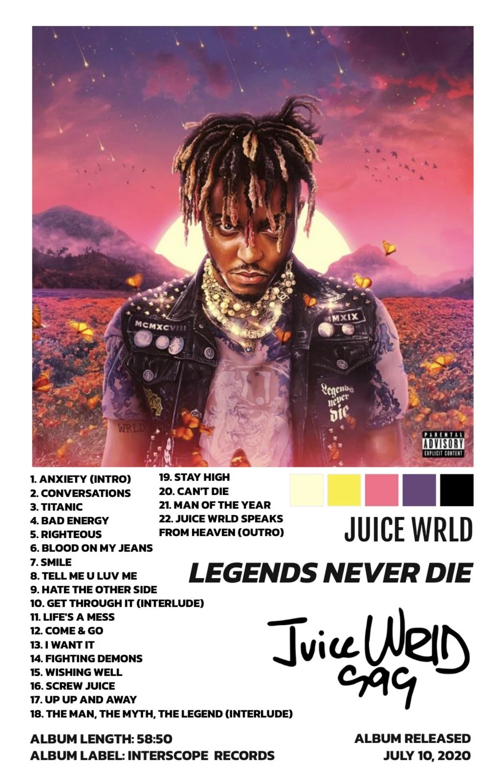 LEGENDS NEVER DIE - JUICE WRLD