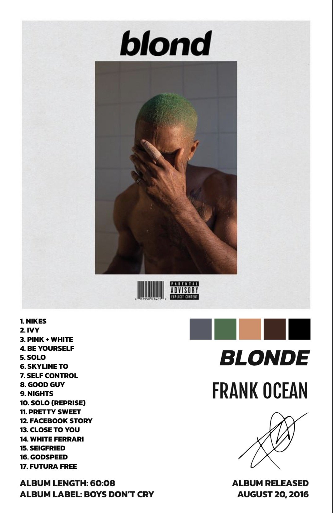 BLONDE - FRANK OCEAN