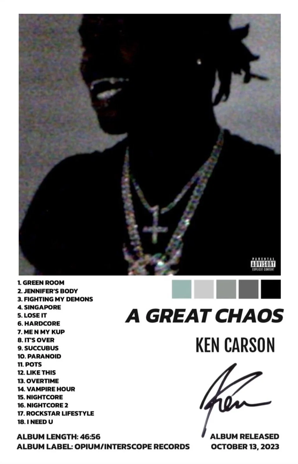 A GREAT CHAOS - KEN CARSON