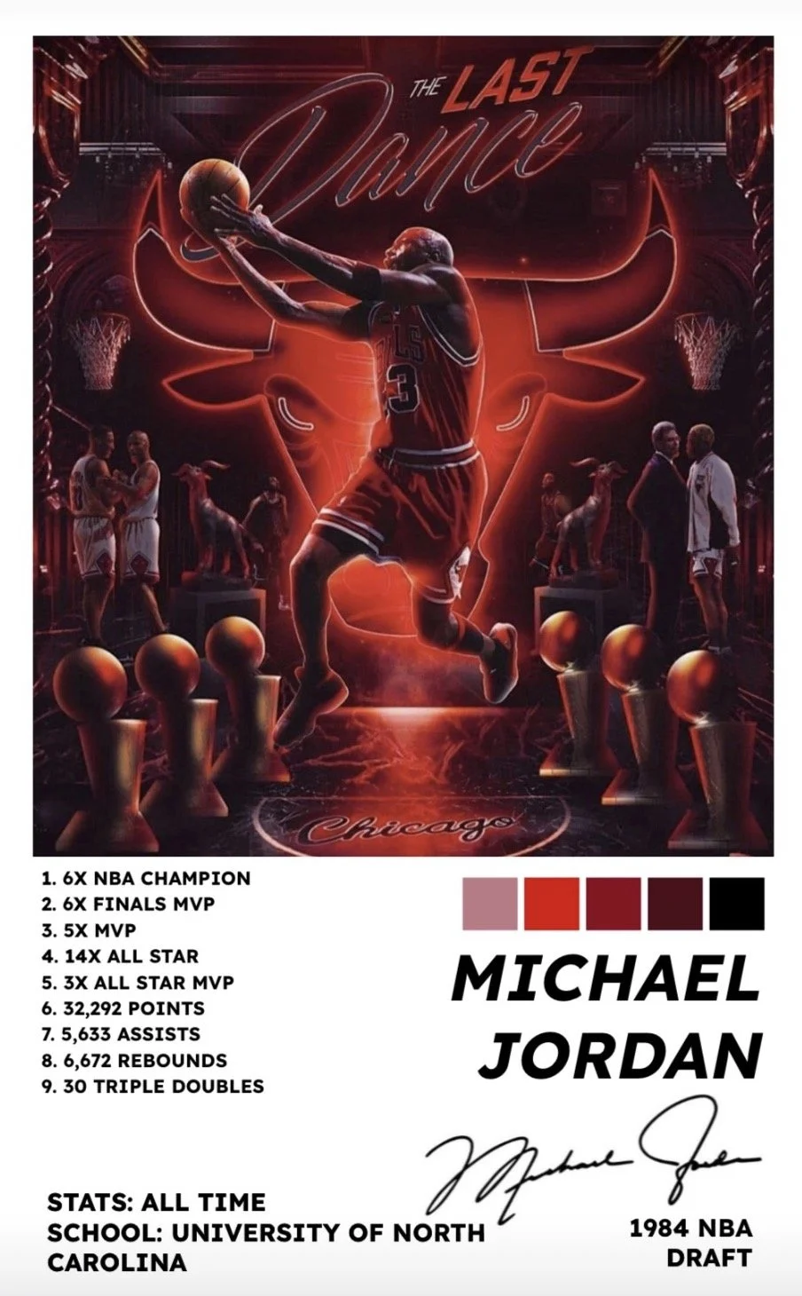 MICHAEL JORDAN  - PRO BASKETBALL PLAYER