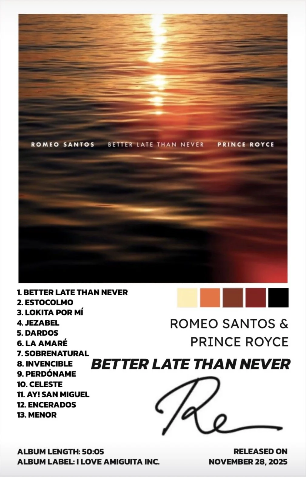 BETTER LATE THAN NEVER - ROMEO SANTOS