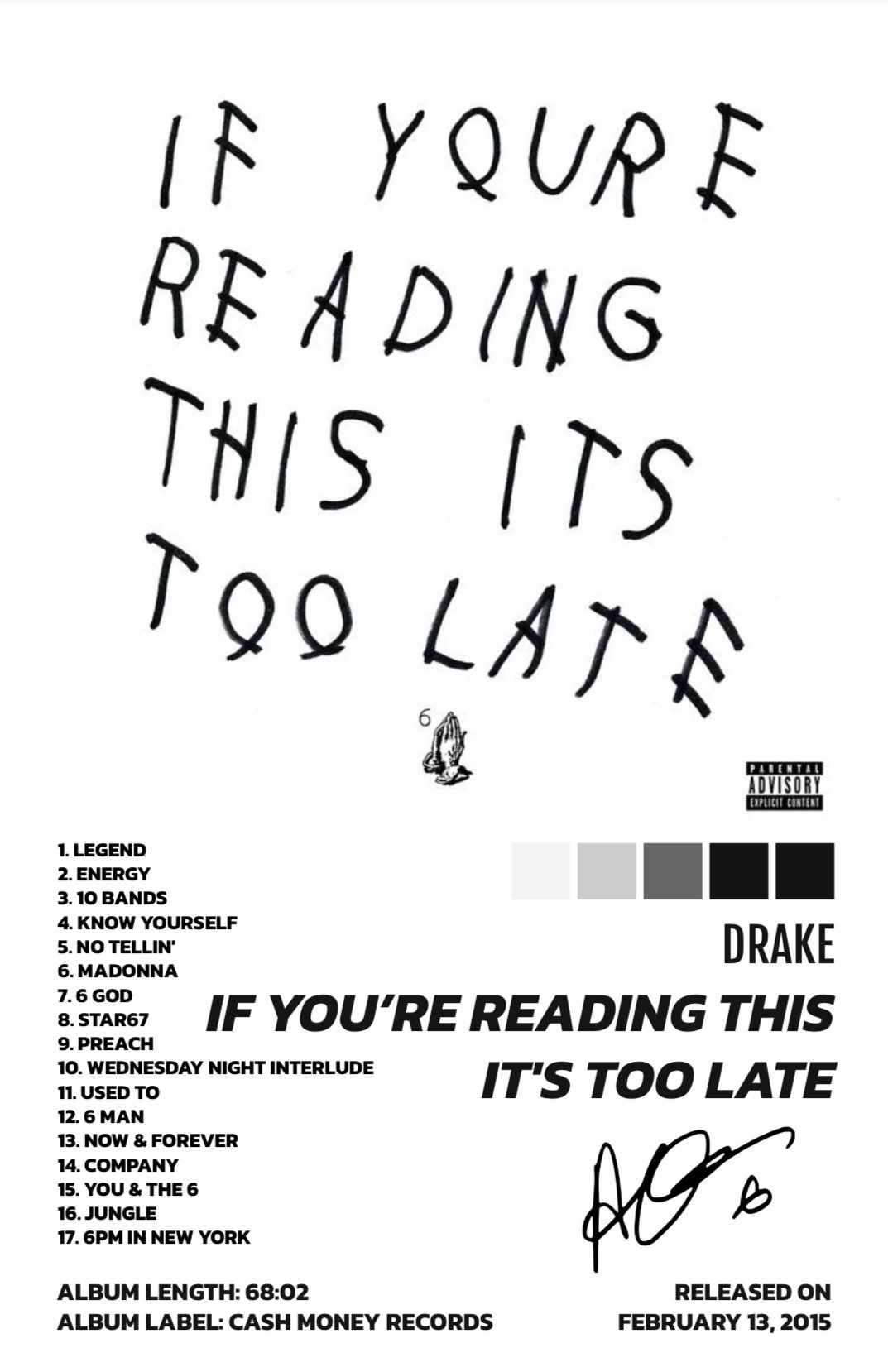 IF YOU'RE READING THIS IT'S TOO LATE - DRAKE
