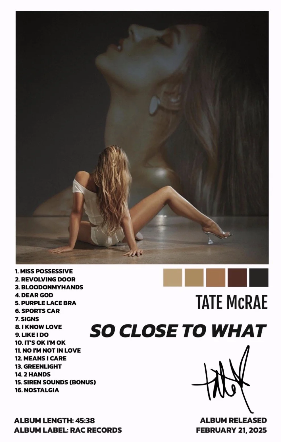 SO CLOSE TO WHAT - TATE McRAE