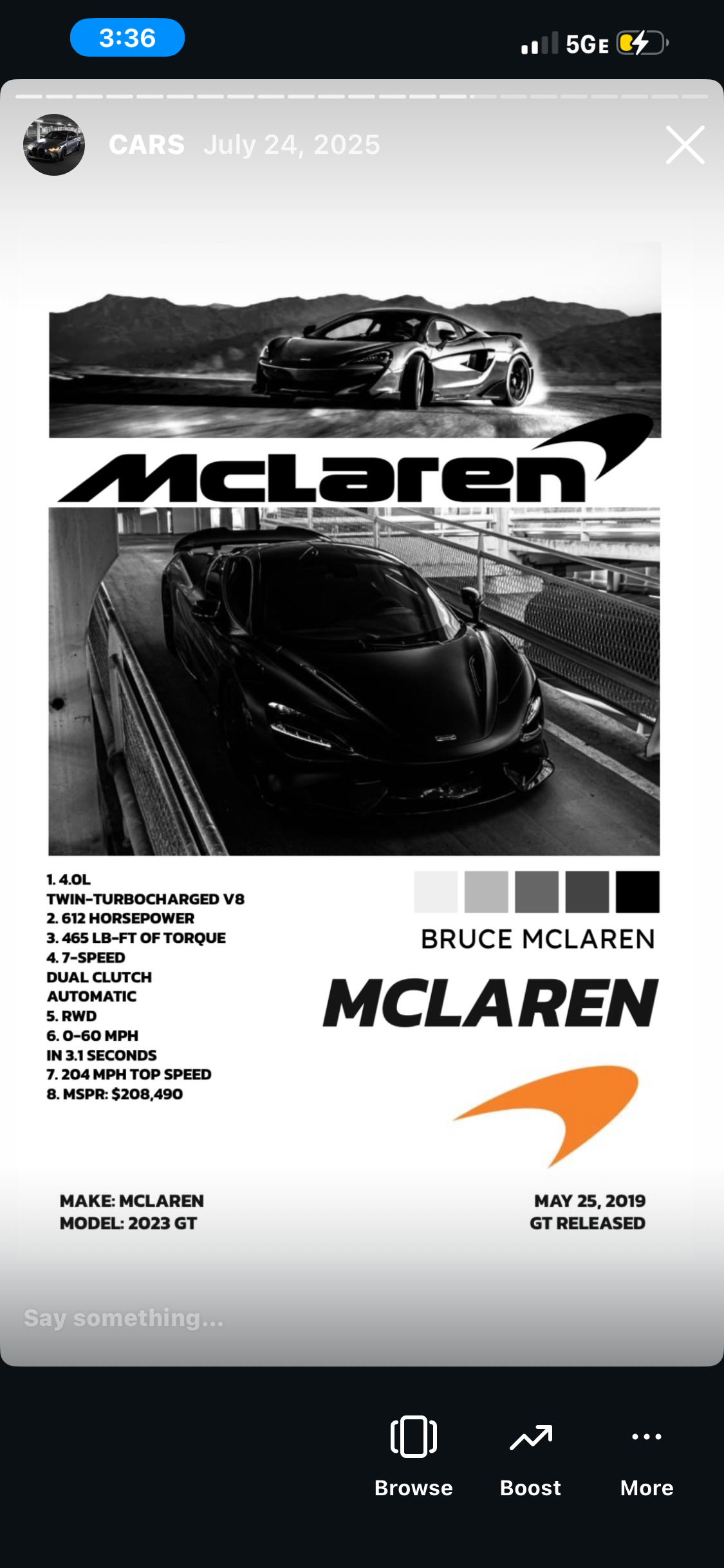 MCLAREN POSTER