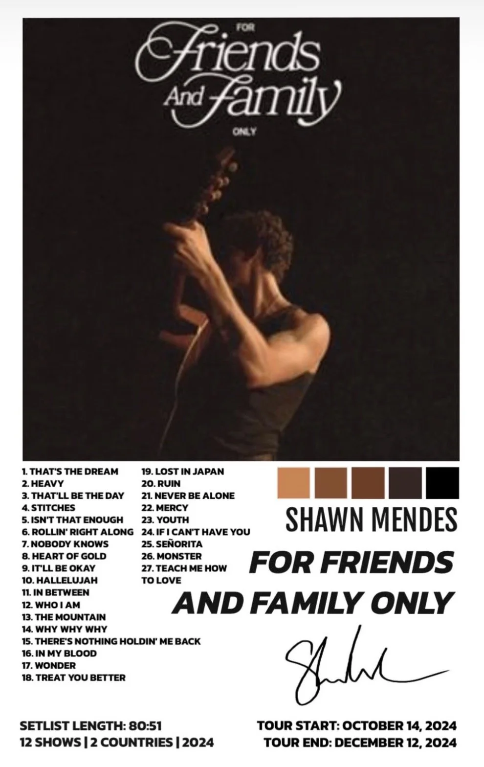 FOR FRIENDS AND FAMILY ONLY TOUR - SHAWN MENDES