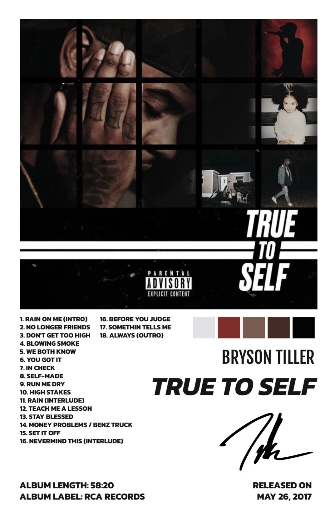 TRUE TO SELF - BRYSON TILLER