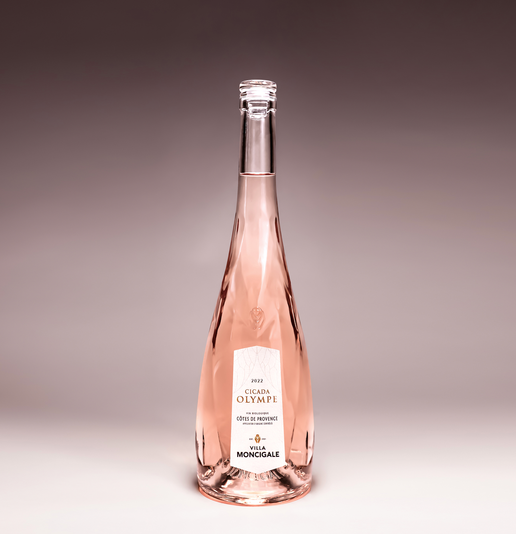 Moncigale, design bouteille signature
