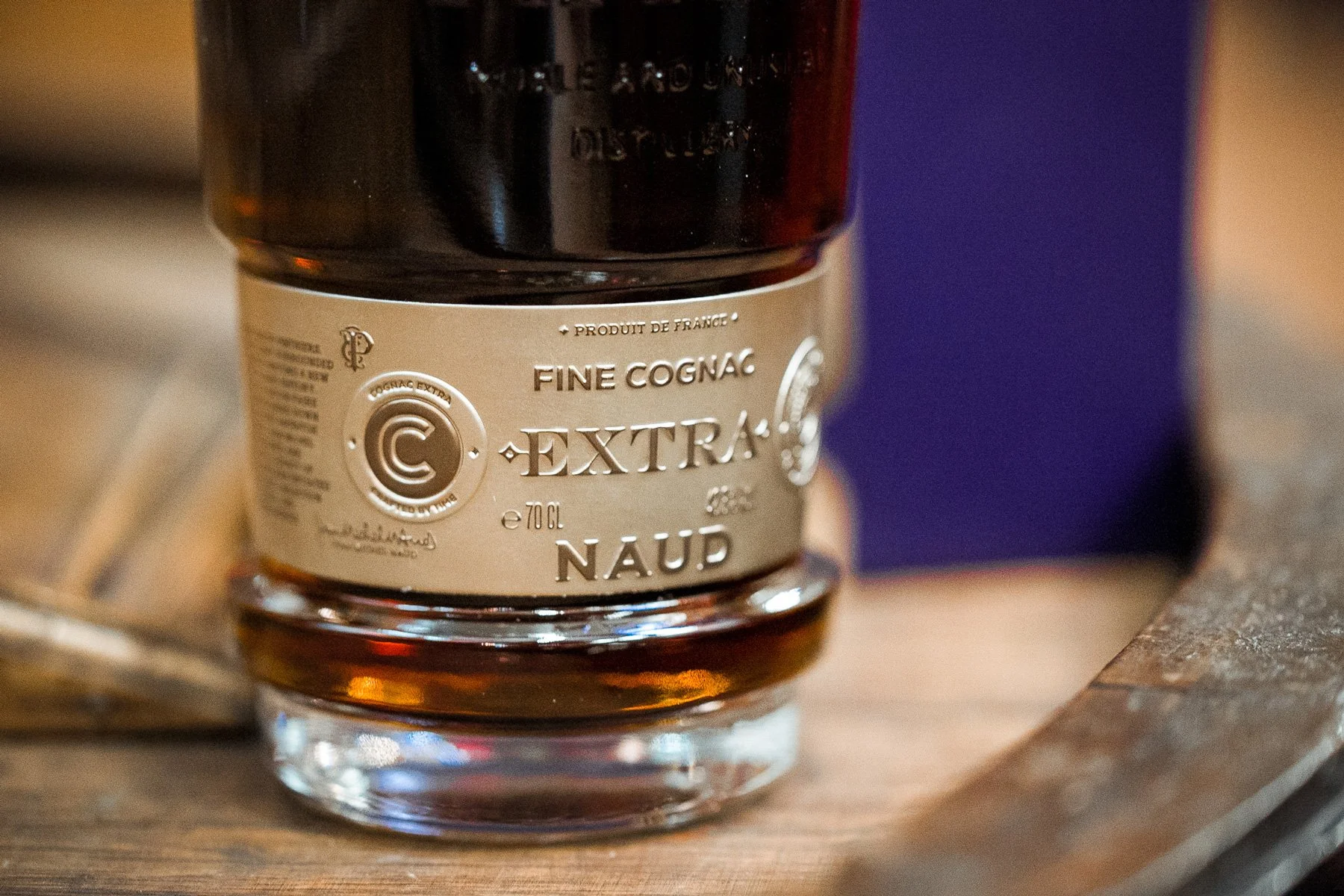 Naud, Packaging Extra Fine cognac