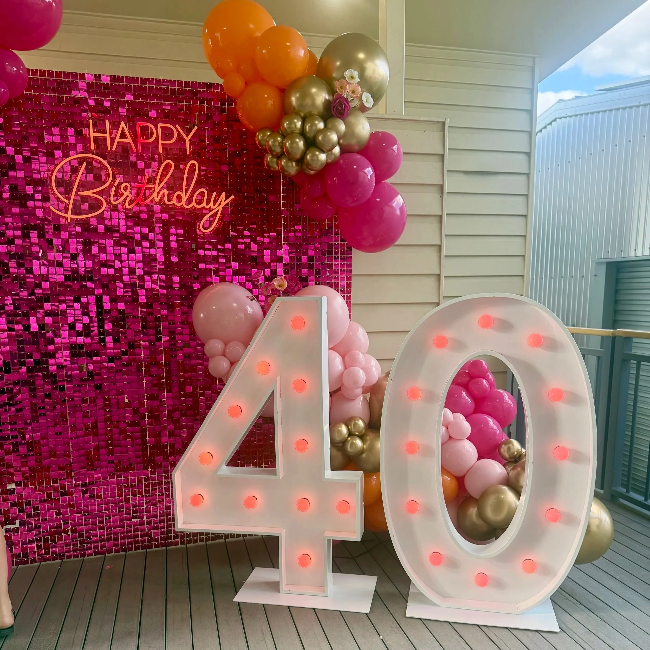 "Happy Birthday" - Neon Sign