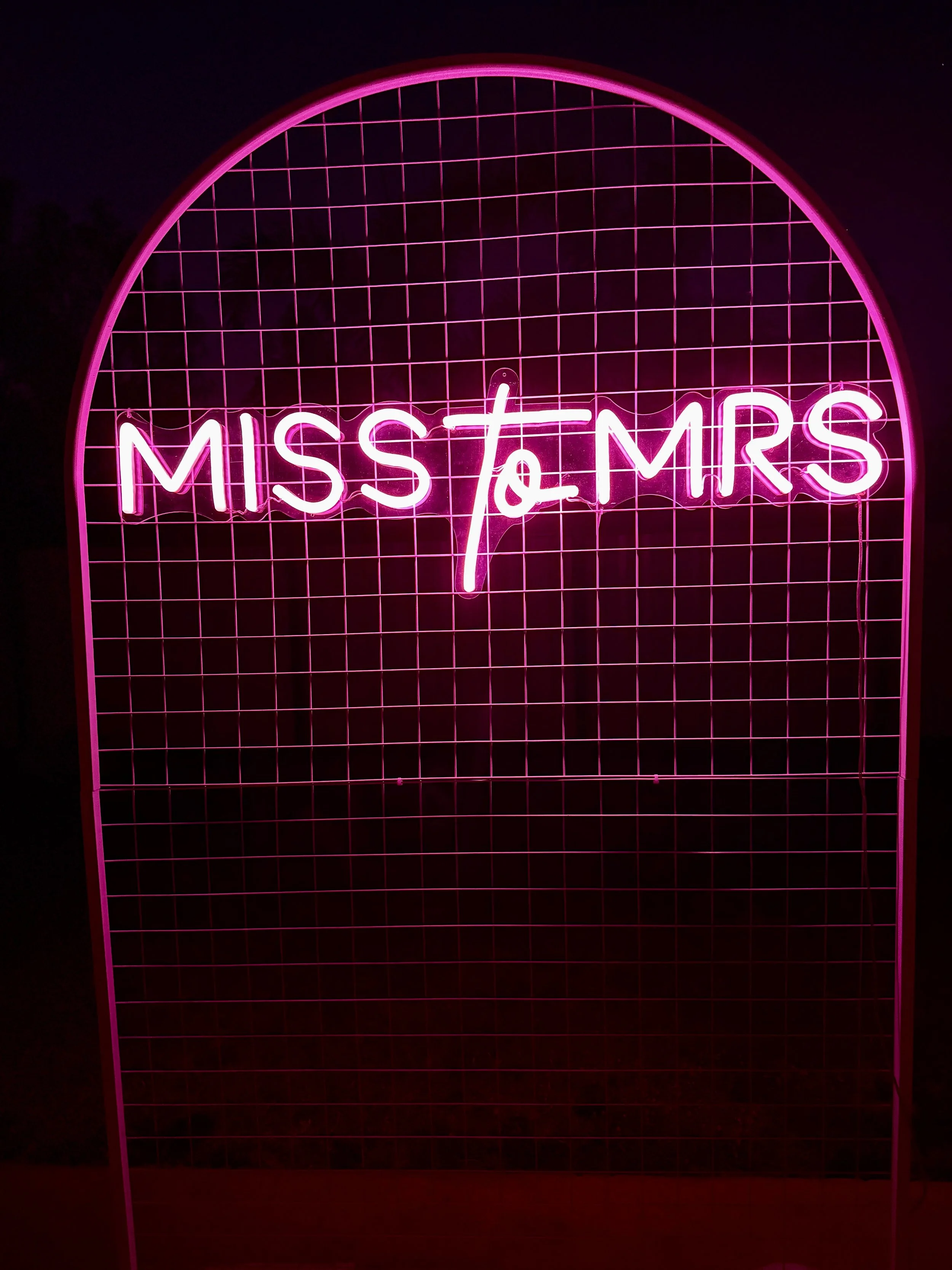 "Miss to Mrs" - Neon Sign