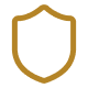 Shield icon representing secure business operations, legal protection, and the highly regulated financial services environment of ADGM.