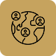 Global network icon illustrating international banking, financial services, and investor connectivity within the Dubai International Financial Centre.