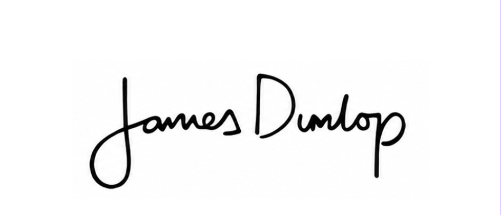 Signature of James Dumlop in black ink on white background