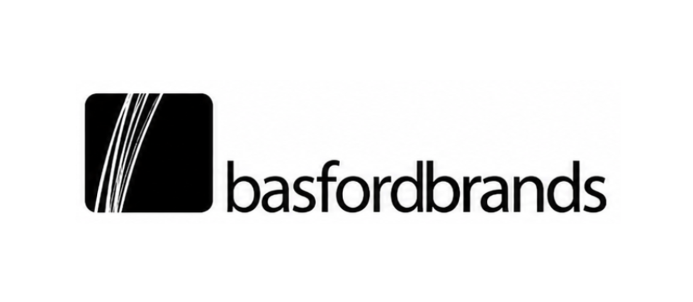 Basford Brands logo with a black square and white lines, and the company name in lowercase letters