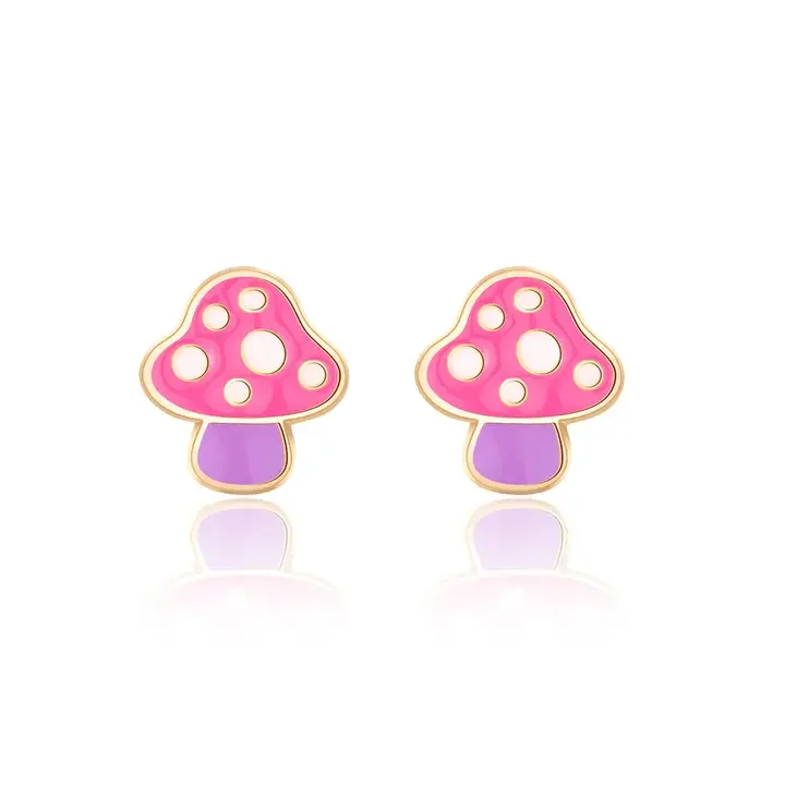 Hypoallergenic Earrings - Mushroom
