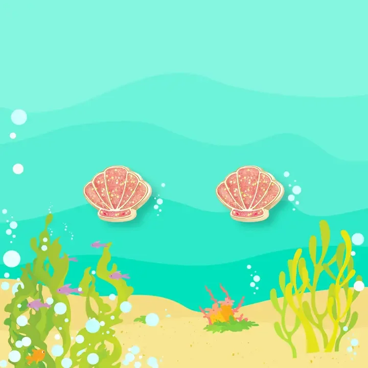 Hypoallergenic Earrings - Seashell