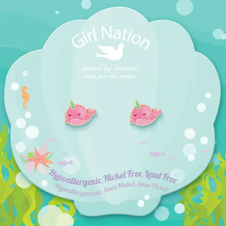 Hypoallergenic Earrings - Narwhal