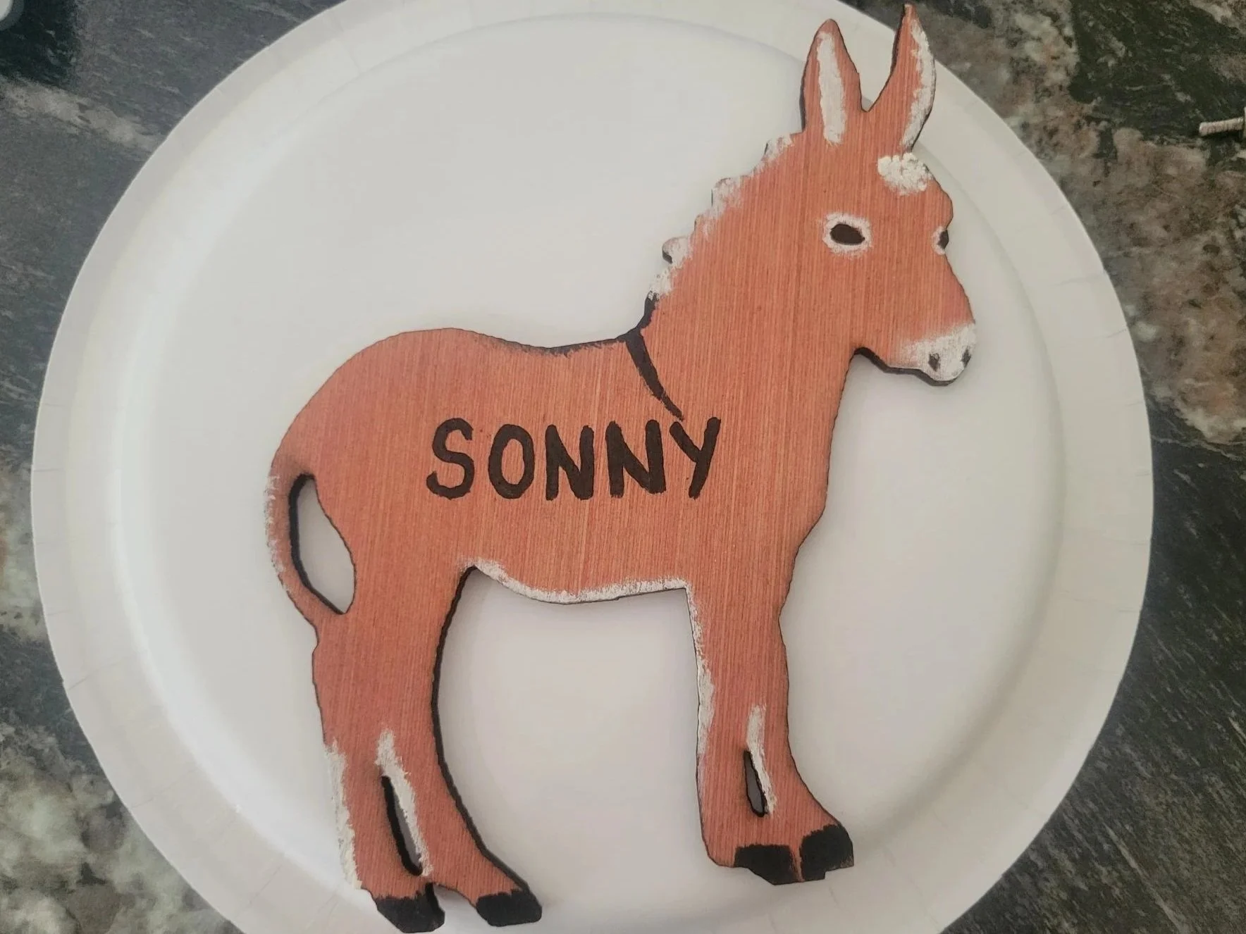 Personalized Miniature Donkey Cutouts