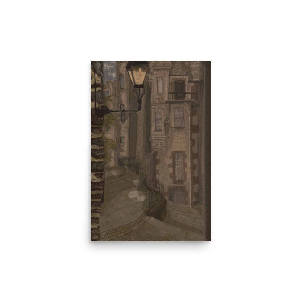 Dark Academia Street Print