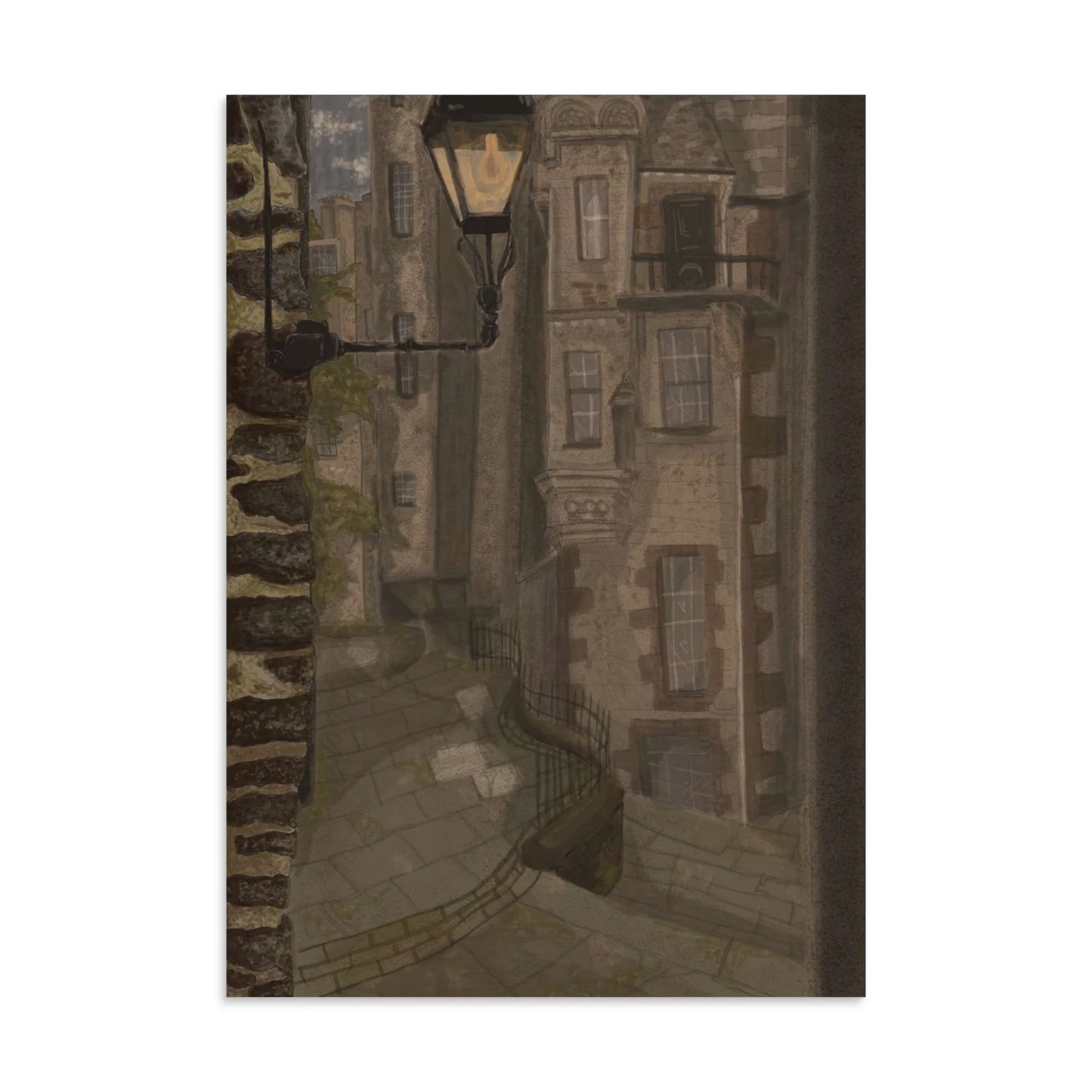 Dark Academia Street Print
