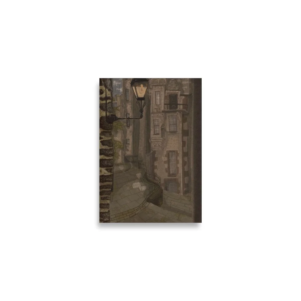 Dark Academia Street Print