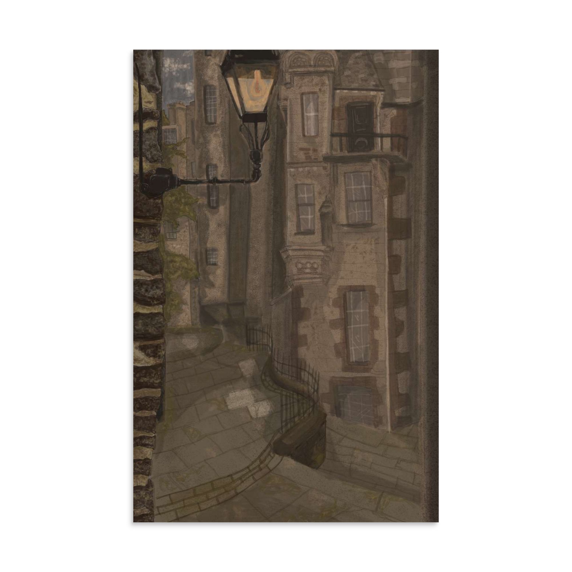 Dark Academia Street Print