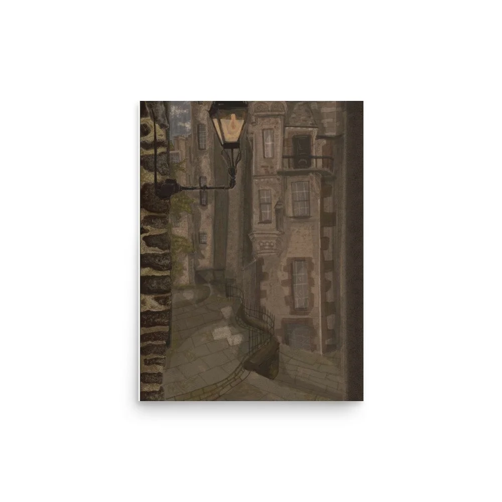 Dark Academia Street Print