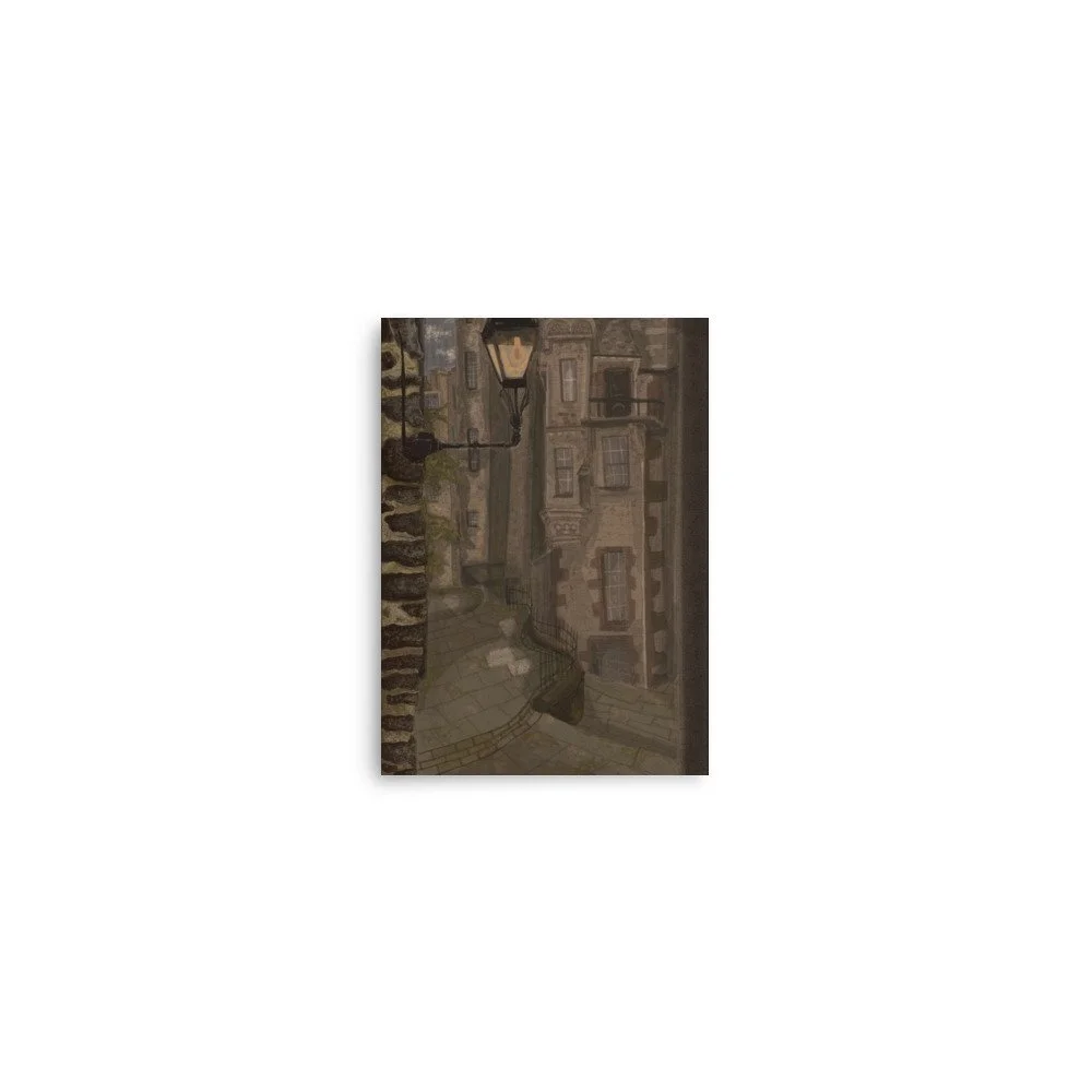 Dark Academia Street Print