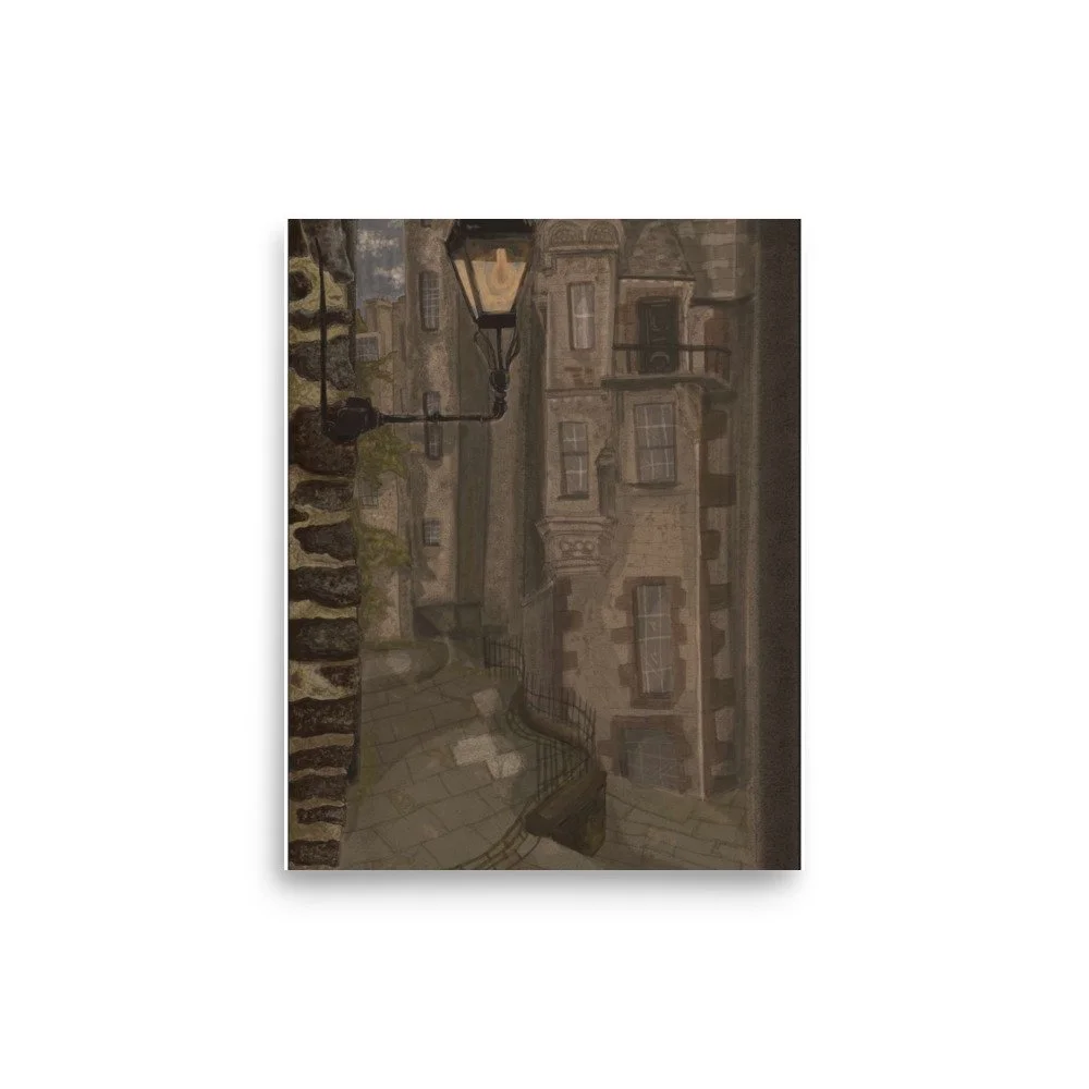 Dark Academia Street Print