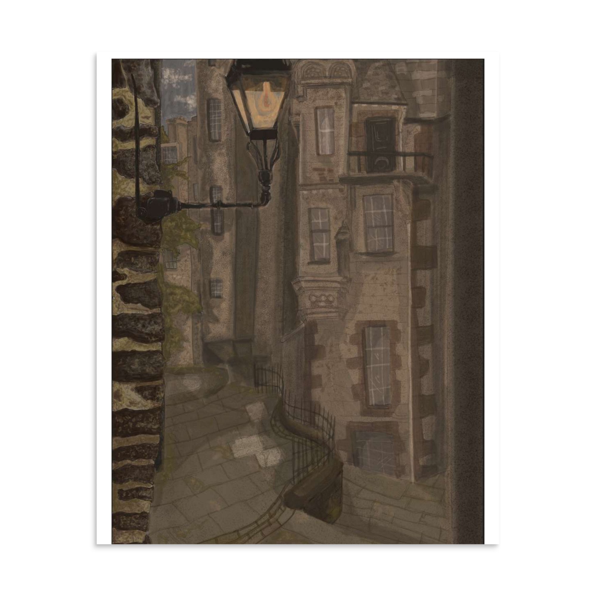 Dark Academia Street Print